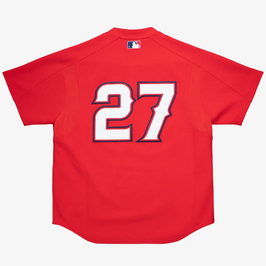 Men's Vladimir Guerrero Red Anaheim Angels Cooperstown Collection 2004 Authentic Batting Practice Player Jersey