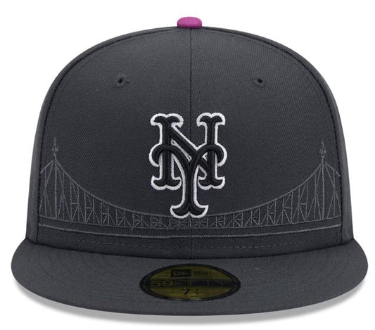 New Era MLB New York Mets 2024 City Connect 59FIFTY Fitted Hat - Graphite