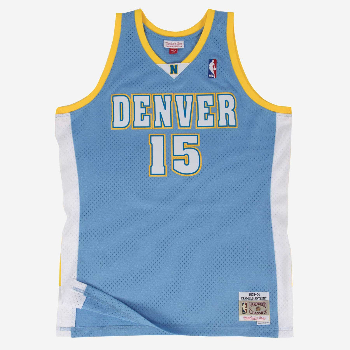 Mitchell Ness Men s NBA Denver Nuggets Carmelo Anthony 2003 04 Hardwood Classics Swingman Jersey Blue XL