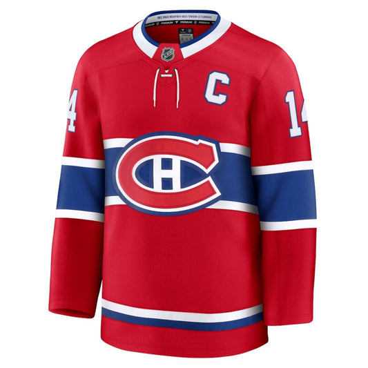 Fanatics NHL Montreal Canadiens Nick Suzuki #14 Captain Patch Home Premium Player Jersey - Red