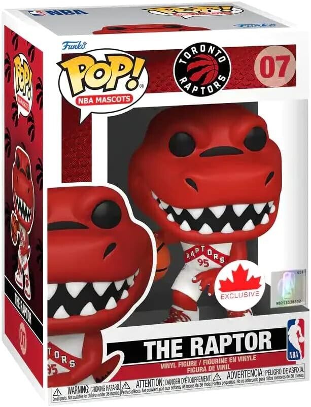 Funko POP NBA Mascots Toronto Raptors The Raptor White Jersey