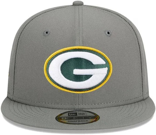 New Era NFL Green Bay Packers 9FIFTY Adjustable Snapback Hat - Grey