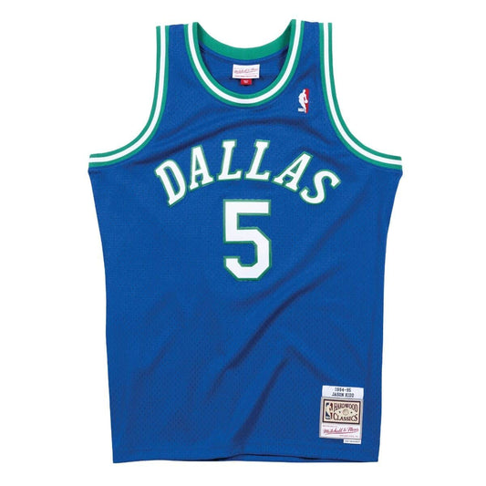Mitchell & Ness Men's NBA Dallas Mavericks Jason Kidd 1994-95 Hardwood Classics Swingman Jersey - Blue