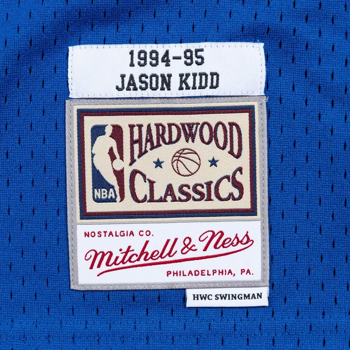 Mitchell & Ness Men's NBA Dallas Mavericks Jason Kidd 1994-95 Hardwood Classics Swingman Jersey - Blue