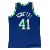 Mitchell & Ness Men's NBA Dallas Mavericks Dirk Nowitzki 1998/99 Hardwood Classics Swingman Jersey - Blue