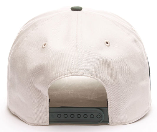 47 NCAA Hitch Michigan State Spartans Crosstown Script Rope Adjustable Snapback Hat - Cream/Green