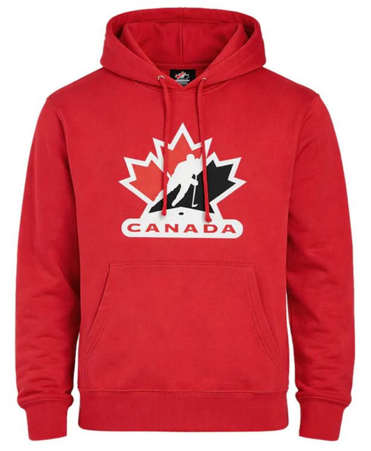IIHF Hockey Canada Embroidered Applique Logo Pullover Hoodie