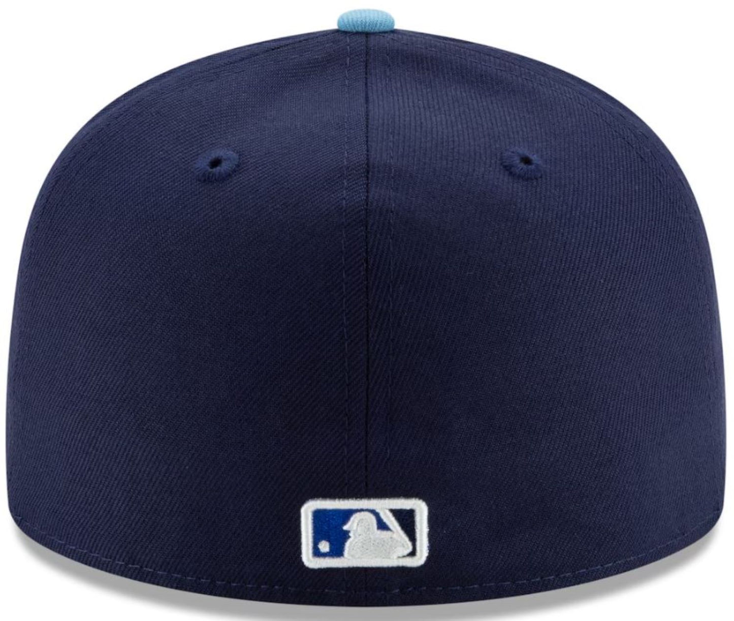 New Era 59FIFTY MLB Toronto Blue Jays Heat-Applied Twill World Series 2025 Sidepatch Two-Toned Fitted Hat - Navy/Powder Blue
