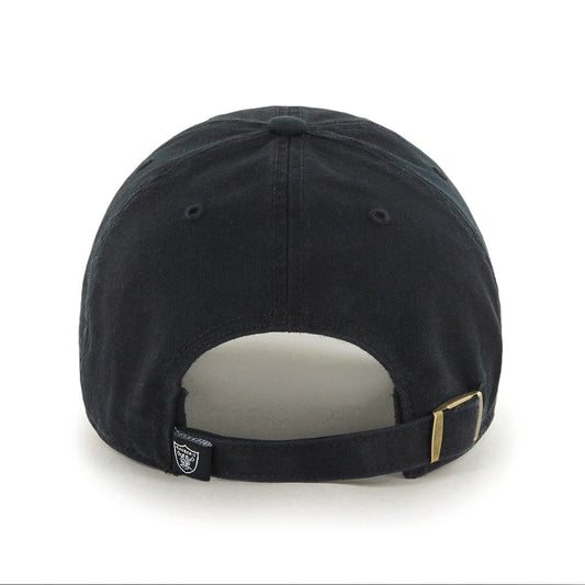 Las Vegas Raiders '47 Brand Black Cleanup Adjustable Hat