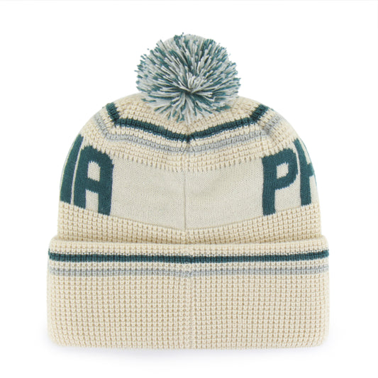 '47 NFL Philadelphia Eagles Quattrle Cuff Knit Beanie - White
