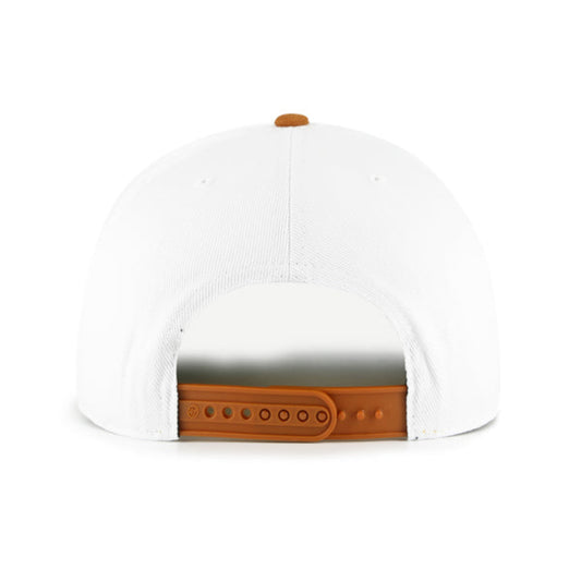 47 NCAA Texas Longhorns Prime Play Hitch Adjustable Snapback Hat - White/ Orange