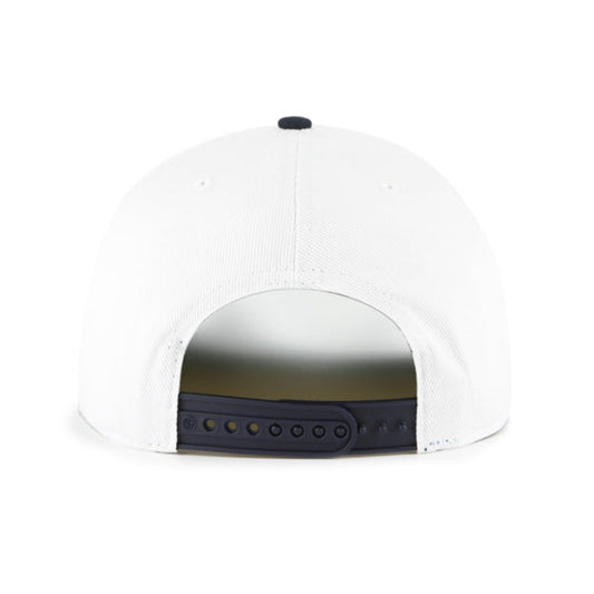 47 NCAA Michigan Wolverines Prime Play Hitch Adjustable Snapback Hat - White/Navy