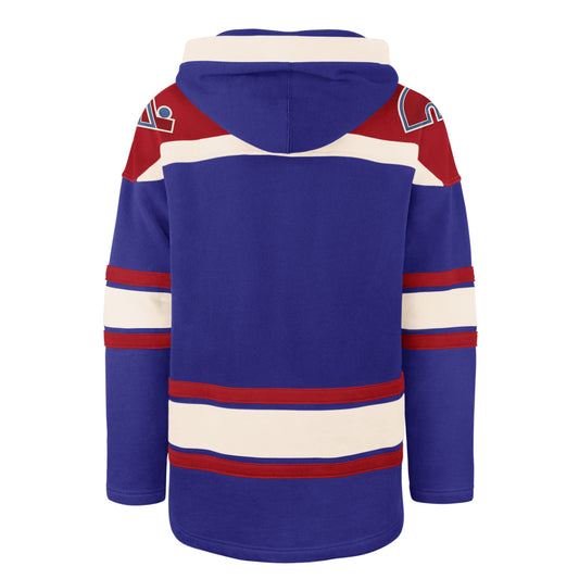 '47 NHL Quebec Nordiques Lacer Fleece Hoodie - Blue