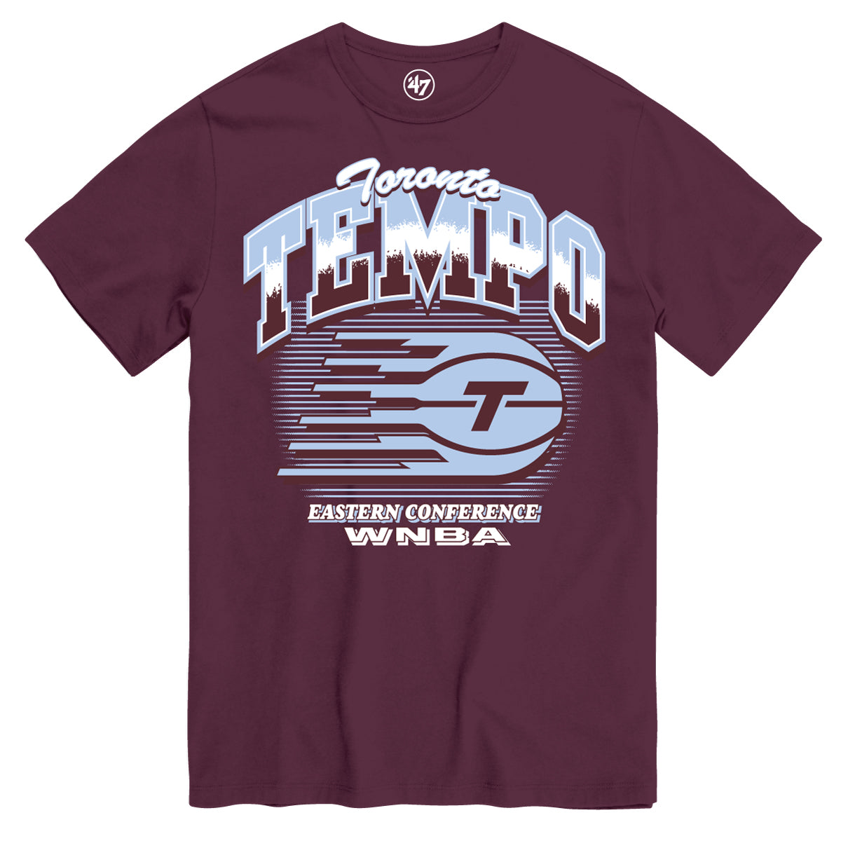 '47 WNBA Toronto Tempo Roll Pop T-shirt - Maroon