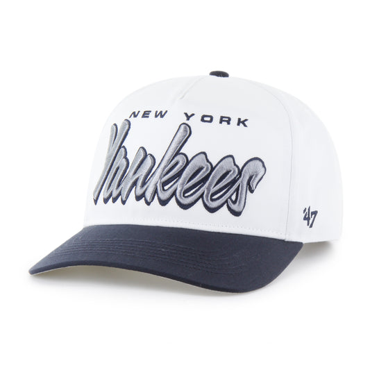 '47 Hitch MLB New York Yankees Drop Shadow Adjustable Cap - White/Navy
