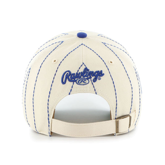 47 MLB Los Angeles Dodgers Rawlings Pinstripe Clean Up Adjustable Snapback Hat - White/Blue