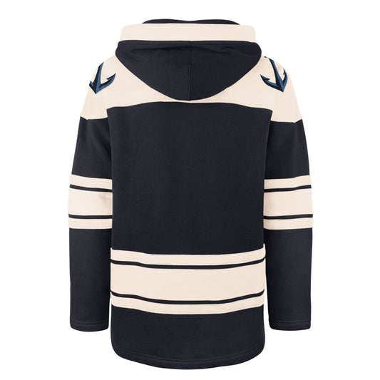 Seattle Kraken Lacer Hoodie - Navy and Cream