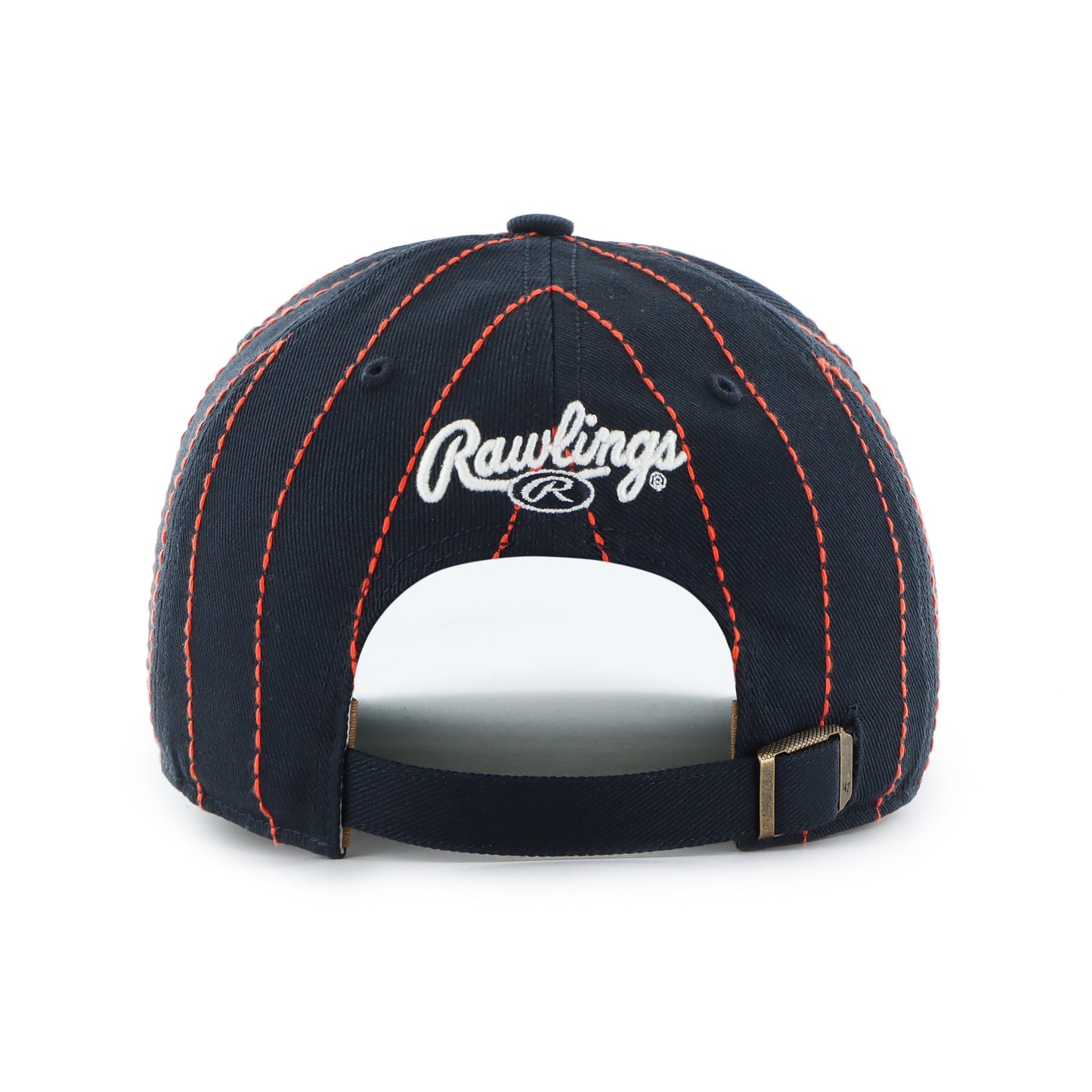 '47 MLB Detroit Tigers Rawlings Pinstripe Hitch Adjustable Hat - Black
