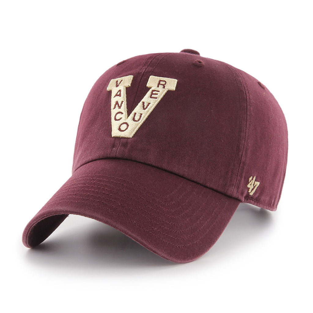 Vancouver Millionaires '47 NHL Burgundy 1915 Clean Up Adjustable