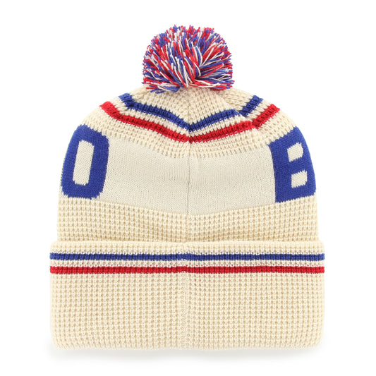 '47 NFL Buffalo Bills Quattrle Cuff Knit Beanie - White