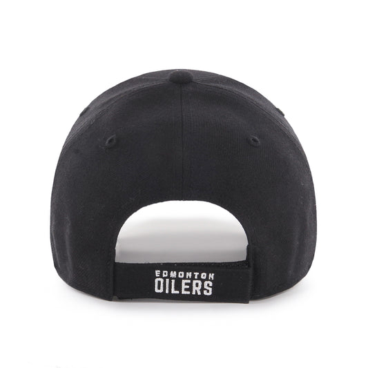 47 Men's Edmonton Oilers Black/White MVP Adjustable Hat - One Size