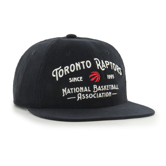 '47 NBA Toronto Raptors Championship Whitlock Captain RL Corduroy Snapback - Black