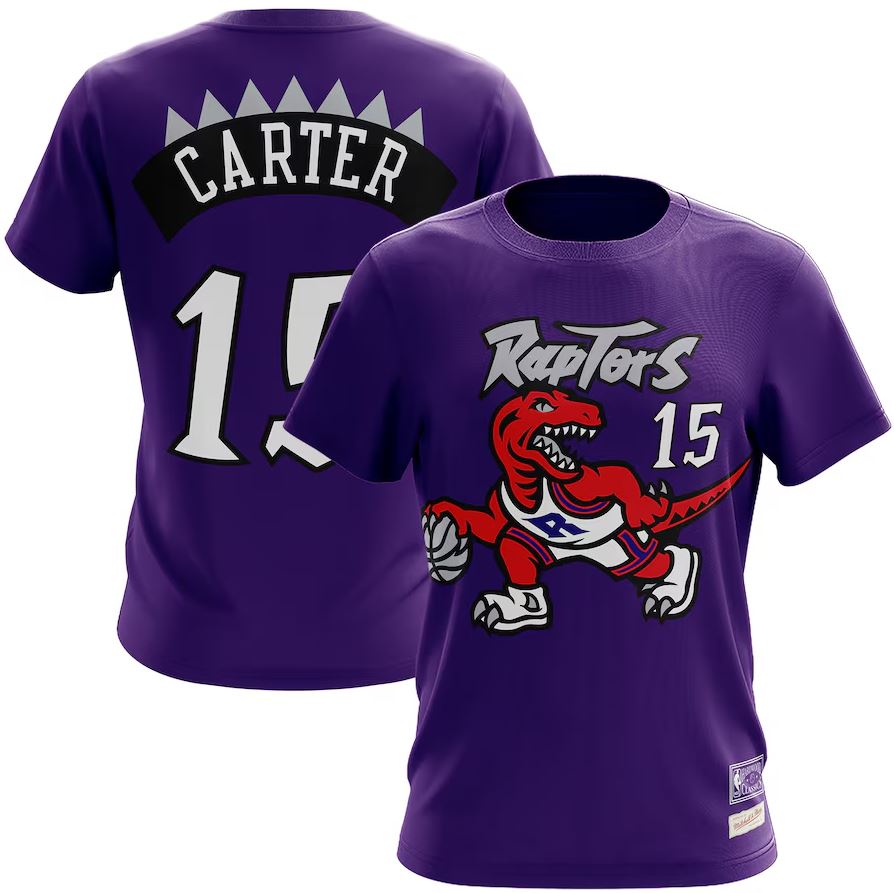 Mitchell & Ness Youth NBA Toronto Raptors Vince Carter Retro Dino