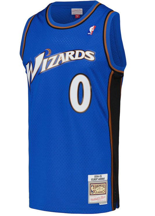 Mitchell & Ness NBA Washington Wizards Gilbert Arenas #0 2004-05 HWC Swingman Jersey - Royal Blue