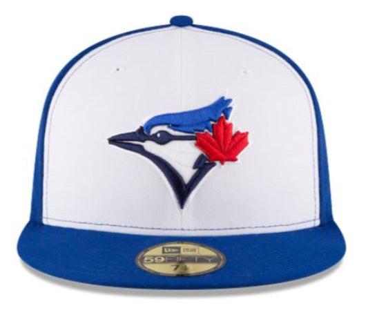 New Era 59FIFTY MLB Toronto Blue Jays 50th Anniversary Side Patch Authentic Collection Fitted Hat - Royal Blue/White