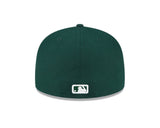New Era Men's Atlanta Braves Green White Logo 59FIFTY - Fitted Hat