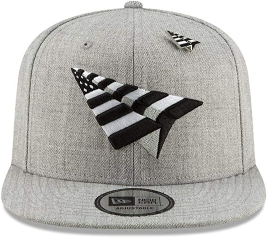 New Era Paper Planes Original Crown Adjustable Snapback Hat - Heather Grey