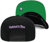 Men's Toronto Raptors Mitchell & Ness Black Wool Snapback Hat