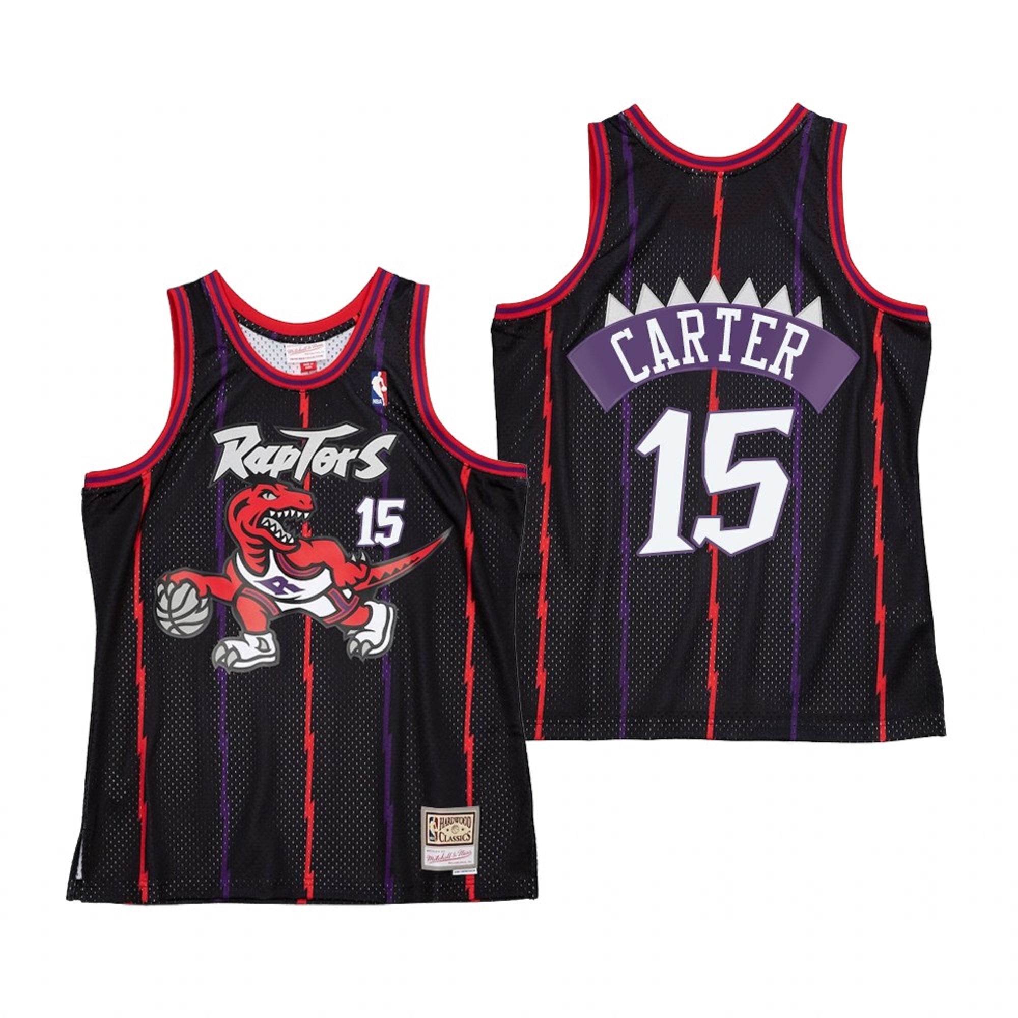 Men's Toronto Raptors Vince Carter #15 Black Mitchell N Ness
