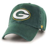 Green Bay Packers NFL ’47 Brand Adjustable Unstructured Clean Up Green Hat