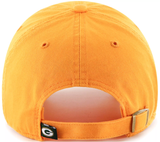 Green Bay Packers NFL ’47 Brand Adjustable Unstructured Clean Up Gold Hat
