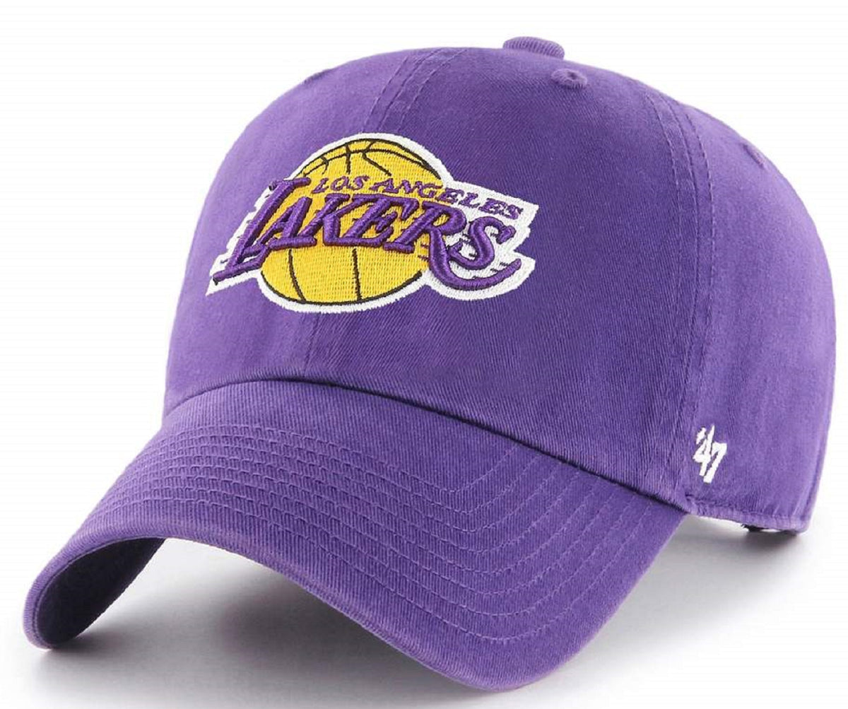 LA Lakers NBA 47 Brand Adjustable Unstructured Clean Up Purple Hat The Sports Collection