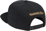 Men's Los Angeles Lakers Reload Mitchell & Ness Black/Gold Wool Snapback Hat