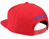 Men's LA Clippers Mitchell & Ness Red Wool Snapback Hat