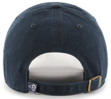 Los Angeles Rams NFL ’47 Brand Adjustable Unstructured Clean Up Navy Blue Cap