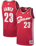 Mitchell & Ness Men's NBA Cleveland Cavaliers LeBron James 2003-04 Hardwood Classics Swingman Jersey - Red