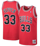 Mitchell & Ness Men's NBA Chicago Bulls Scottie Pippen 1997-98 Hardwood Classics Swingman Jersey - Red