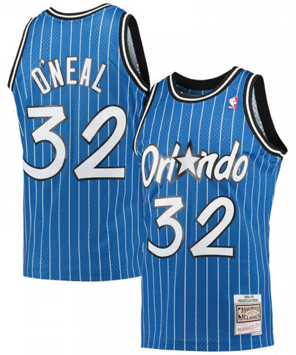 Men s Mitchell Ness Shaquille O Neal Blue Orlando Magic 1994 95 Hard The Sports Collection