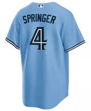 Men's Toronto Blue Jays George Springer Nike Powder Blue Alternate Replica Player - Jersey