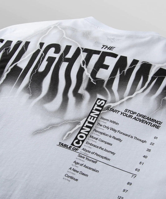 PAPER PLANE T-SHIRT - ENLIGHTENED - WHITE