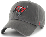 Tampa Bay Buccaneers NFL ’47 Brand Adjustable Unstructured Clean Up Charcoal Hat
