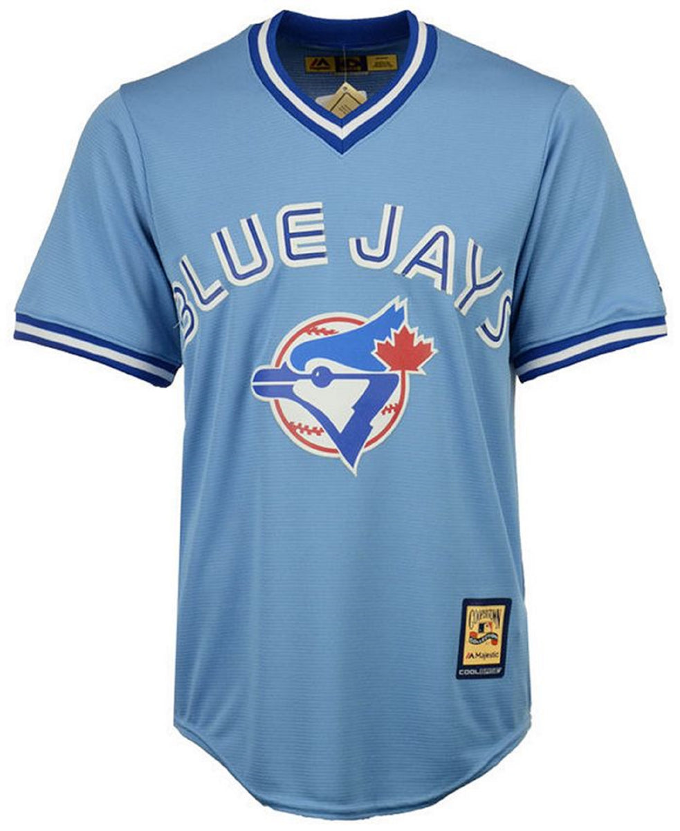 Gray Used Large Majestic Cooperstown Collection Toronto Blue Jays Jersey