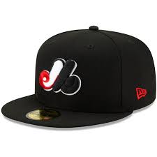 New Era Montreal Expos 35th Season Cooperstown Collection Red Undervisor 59FIFTY Fitted Hat - Black