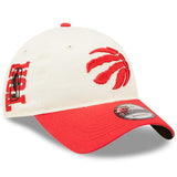 New Era Toronto Raptors 2022 NBA Draft 9Twenty Adjustable Hat - Cream/Red