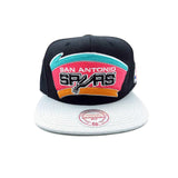 San Antonio Spurs Mitchell & Ness Gray/Black Two-Tone Wool Snapback Hat