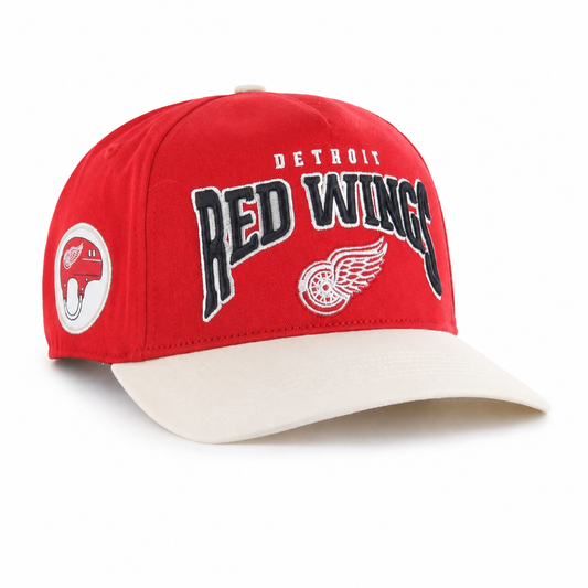 47 NHL Detroit Red Wings Hard Hat Arch Hitch Snapback - Red/Off-White